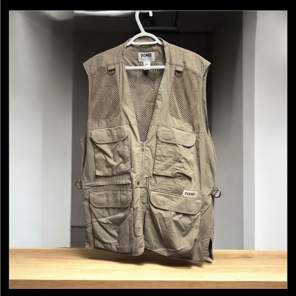 Men's Vintage Domke Photog Tan Vest, Large